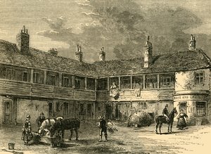 Binnenplaats van de Roos en Kroon, 1820, ca. 1876