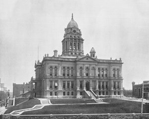 Gerechtsgebouw, Omaha, Nebraska, VS, ca. 1900 door Unbekannt
