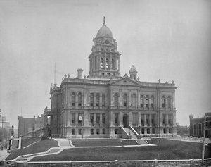Gerechtsgebouw, Omaha, Nebraska, ca. 1897 door Unbekannt