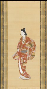 Courtisane, Edo-periode, 1661-1673 door Unbekannt