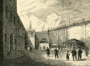Binnenplaats in de Fleet Gevangenis, ca. 1872