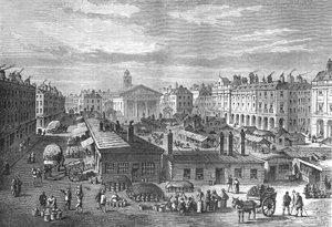 Covent Garden Markt, ca. 1820, 1897 door Unbekannt
