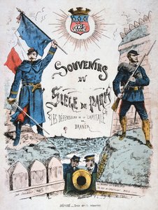 Omslag voor Souvenirs du Siège de Paris, 1870-1871 door Unbekannt
