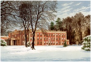 Cranbury Park, Hampshire, huis van de familie Chamberlayne, ca. 1880