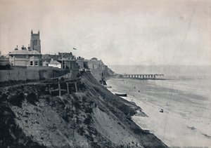 Cromer - De kerk op de kliffen, 1895 door Unbekannt