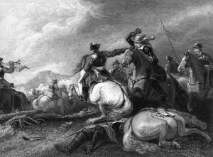 Cromwell bij de Slag om Marston Moor, 2 juli 1644, 19e eeuw door Unbekannt