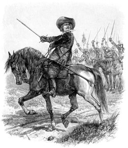 Cromwell bij de Slag bij Marston Moor, 2 juli 1644, 19e eeuw door Unbekannt