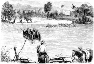 Oversteek van de Isabella, Santo Domingo, 1873