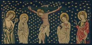 Kruisiging, Duits, ca. 1325-50 door Unbekannt