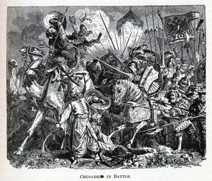 Kruisvaarders in de strijd, 1882 door Unbekannt