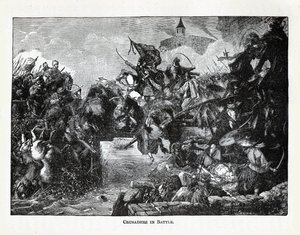 Kruisvaarders in de strijd, 1882 door Unbekannt