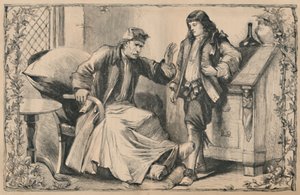 Crusoe Geadviseerd door zijn Vader, ca. 1870 door Unbekannt