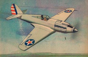Curtis X.P.40 jachtvliegtuig, c1944