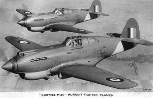 Curtiss P-40 Jachtvliegtuigen