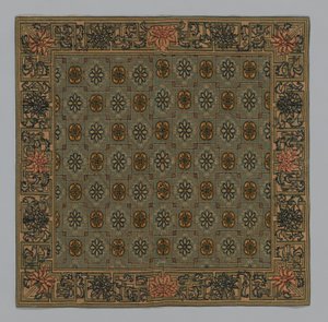 Kussenhoes, China, Qing-dynastie 1644-1911