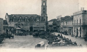Douanehuis en plein, Havana, Cuba, ca. 1900