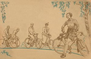 Fietsen 1839-1939 vooromslag, 1939 door Unbekannt