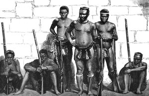 Dabulamanzi, een van de Zulu-leiders bij Isandhlwana en Ghingilovo door Unbekannt