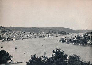 Dartmouth - Algemeen Uitzicht, met de Britannia Drijvende Marine Academie, 1895 door Unbekannt