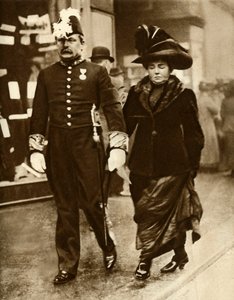 David Lloyd George en zijn vrouw Margaret, 1910, 1935 door Unbekannt