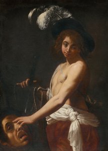 David met het Hoofd van Goliath door Unbekannt