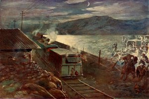 De Poging van De Wet om de Spoorweg over te steken, 1902 door Unbekannt