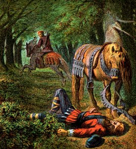 Dood van Willem de Tweede, 1100, ca. 1850 door Unbekannt