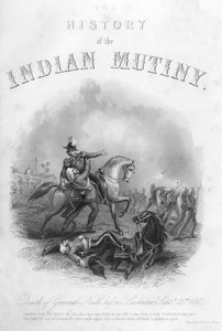 Dood van generaal Neill voor Lucknow, 25 september 1857, ca. 1860 door Unbekannt