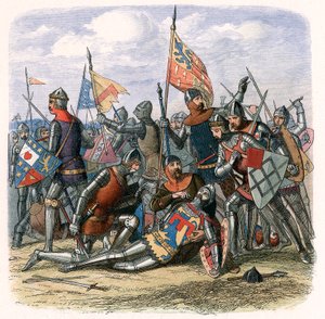 Dood van Henry Percy Harry Hotspur in de Slag bij Shrewsbury door Unbekannt