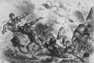 Dood van Jacobus II van Schotland, c1880 door Unbekannt