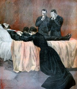 Dood van Marie François Sadi Carnot, President van de Franse Derde Republiek, 1894 door Unbekannt