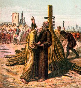 De dood van Ridley en Latimer, 1555, ca. 1850