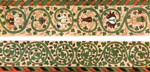 Decoratie in de Kumla Kerk, Zweden, 1928 door Unbekannt