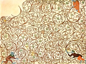 Decoratie in de Solna kerk, nabij Stockholm, Zweden, 1928 door Unbekannt