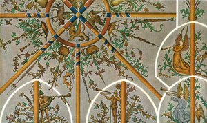 Decoratie in de Stedum Kerk, Groningen, Nederland, 1928 door Unbekannt