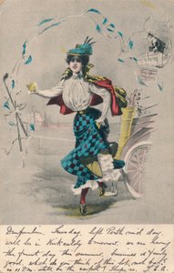 Decoratieve Vrouwelijke Golfer 1, c1904