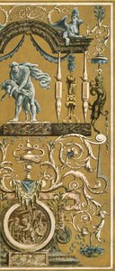 Decoratieve schildering in het Louvre, Parijs, Frankrijk door Unbekannt