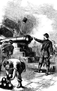 Verdediging van Fort Sumter, South Carolina, 1861