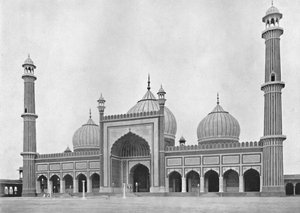 Delhi. De Jumma Musjid, c1910