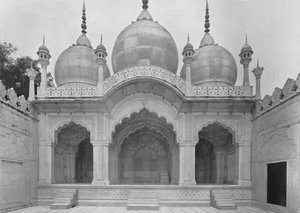 Delhi. De Moti Musjid of Parelmoskee door Unbekannt