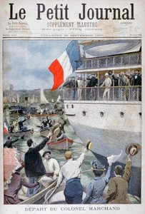 Vertrek van Kolonel Marchand, Marseille, 1900 door Unbekannt