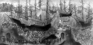 Vertrek van Hendrik VIII uit Dover, mei 1520, 1902