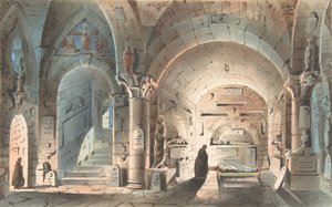 Ontwerp voor een toneeldecor: Crypt Scene