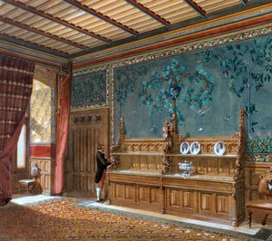 Ontwerp voor een interieur, 1868 door Unbekannt
