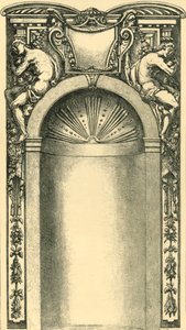 Ontwerp voor de decoratie van een nis, late 16e eeuw, 1881 door Unbekannt