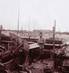 Vernietiging, Carency, Noord-Frankrijk, ca. 1914-1918 door Unbekannt
