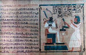Detail uit een oud-Egyptisch Dodenboek