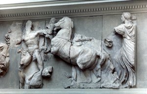 Detail van de Grote Fries van het Pergamon Altaar, 180-159 v.Chr. door Unbekannt