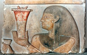 Detail van een bas-reliëf uit El-Bahrain, Egypte, 22e-20e eeuw v.Chr. door Unbekannt