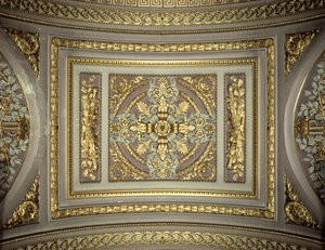(detail) van een koepel, Galerie des Batailles, Kasteel van Versailles, Frankrijk door Unbekannt